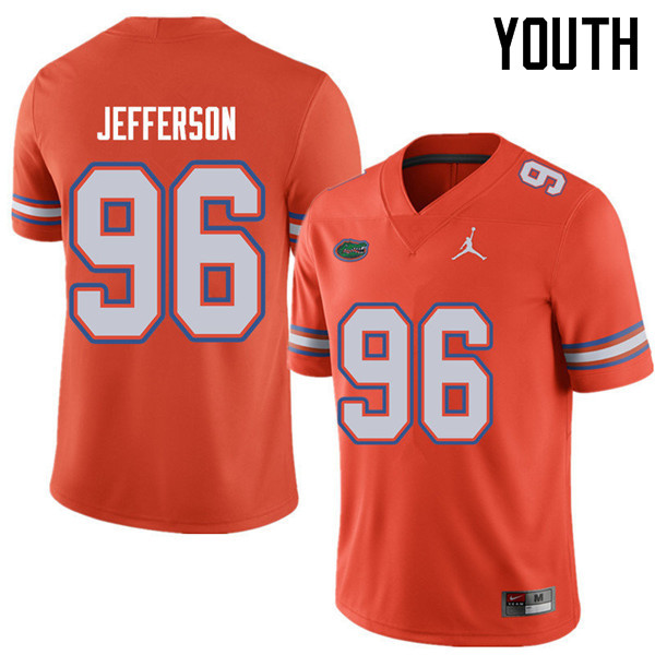 Jordan Brand Youth #96 Cece Jefferson Florida Gators College Football Jerseys Sale-Orange